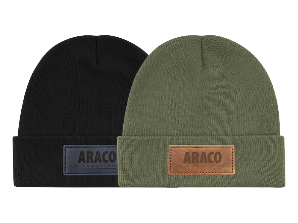 Maak je muts uniek met een PU label met lasergravering.